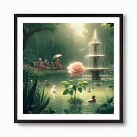 Pink Rose3 Art Print