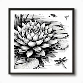 Lotus flower 5 Art Print