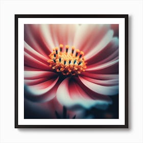 Close Up Of A Pink Flower Art Print