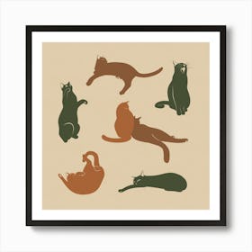 Cozy Caturday Art Print