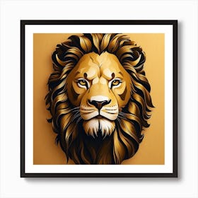 Lion Head Art Print