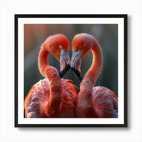 Flamingos Art Print