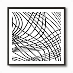 Abstract Wavy Lines 5 Art Print