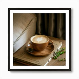 Coffee And Books Art Print