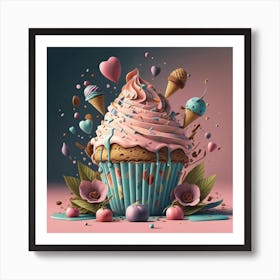 Cupcake Art Art Print