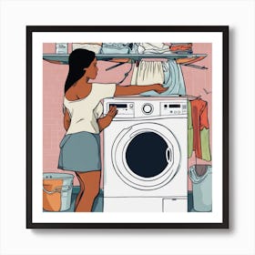 Laundry Day 1 Art Print