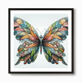 Butterfly Art Drawing 1 Art Print