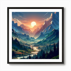 A Fantastical Land 15 Art Print