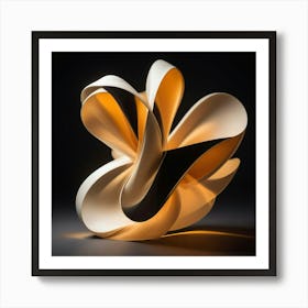 Black and White Abstract Art 310 Art Print