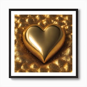 Heart Of Gold 2 Art Print