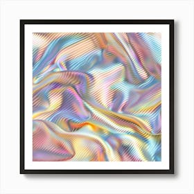 Holographic Fabric Art Print