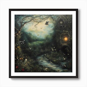 House In The Woods Art Print