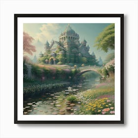 Garden Of Flowers, By Charles Dyson In Year 2024 1 Art Print