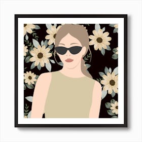 Flower Girl Poses (16) Art Print