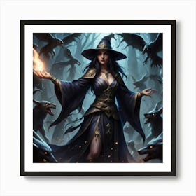 Witch Of The Forest Art Print