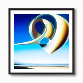 Abstract Balloon in Sky Art Print