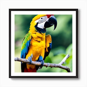 Colorful Parrot 3 Art Print