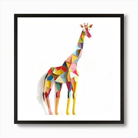 Origami Giraffe Art Print