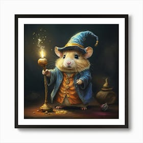Wizard Hamster 2 Art Print