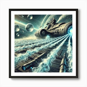 Celestial Class Battleship Water Weaponry Art Print