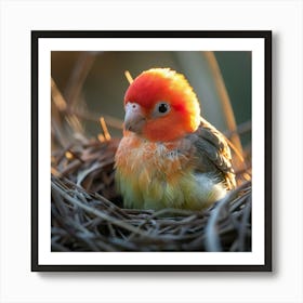 Lovable Bird Art Print