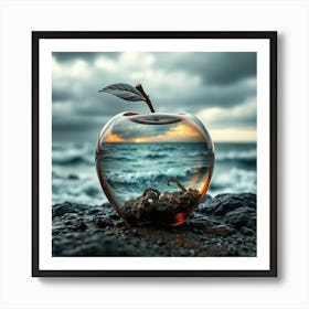 Glass Apple Art Print