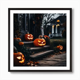 Halloween Pumpkins 16 Art Print