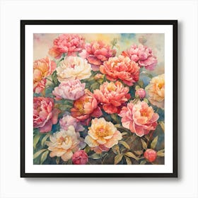 Peonies 7 Art Print