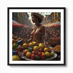 Colombian Festivities Perfect Composition Beautiful Detailed Intricate Insanely Detailed Octane Re (29) Art Print