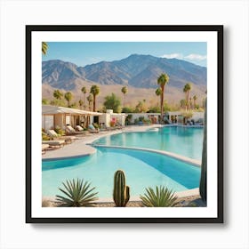 Desert Oasis Of Palm Spring Art Print