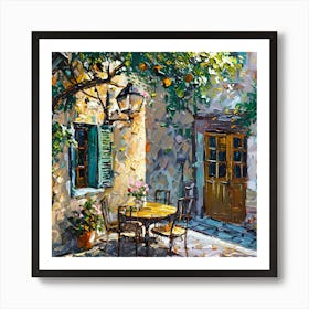 Patio Table And Chairs Art Print