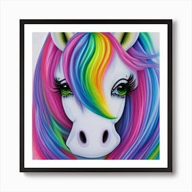 Colorful Unicorn Art Print