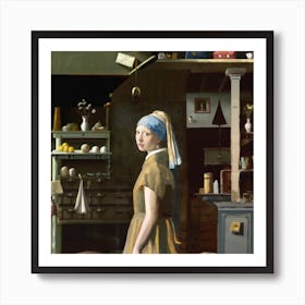 Girl With A Pearl Earring Art Print