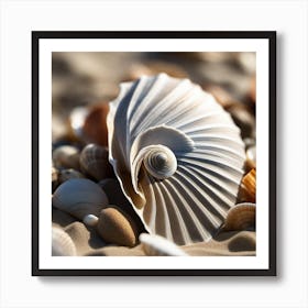 Shells On The Beach 2 Art Print