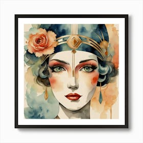 Deco Woman 2 Art Print