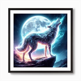 Howling Wolf Art Print