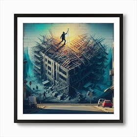 Graffiti Wall Art Art Print