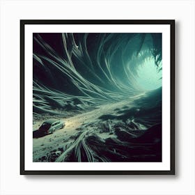 Car In A Cave Art Print