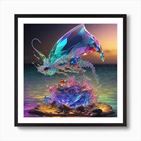 Crystal Insect Art Print