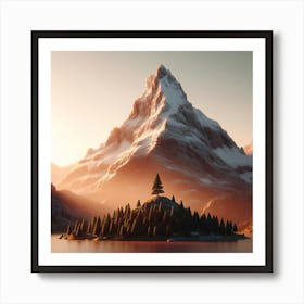 Mountain Landscape - Mountain Stock Videos & Royalty-Free Footage Art Print