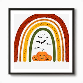 Halloween Rainbow Costume Last Minute Lazy Party Art Print