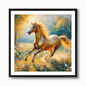 Horse In The Meadow 16 Art Print