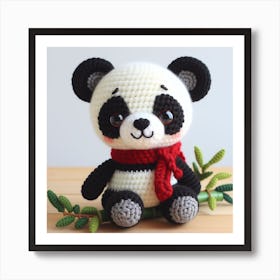 Amigurumi, Panda Art Print