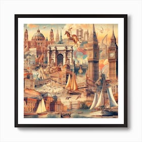 Europe Jigsaw Puzzle Art Print