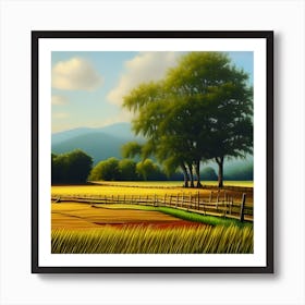 Beautiful Land Art Print