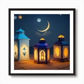 Ramadan Lanterns 1 Art Print