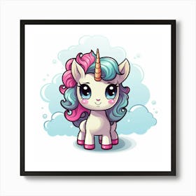 Cute Unicorn 303 Art Print