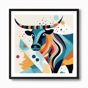 Bull Canvas Print Affiche