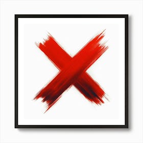 X logo Art Print