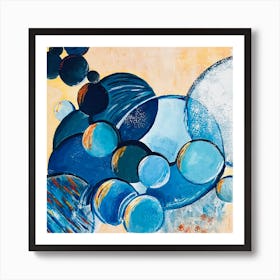 Abstract Water Bubbles 2 Art Print